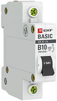Выключатель автоматический EKF Basic ВА47-29 1п 10А B 4.5кА картинка